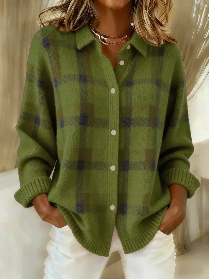 Danique™ | Cloud-Soft Plaid Button-Up