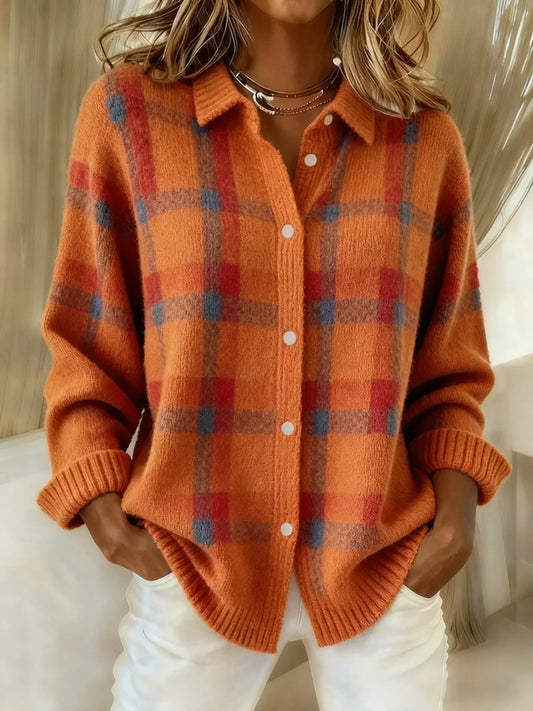 Danique™ | Cloud-Soft Plaid Button-Up
