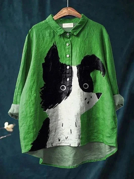 Tessa™ Fun Dog Print Shirt