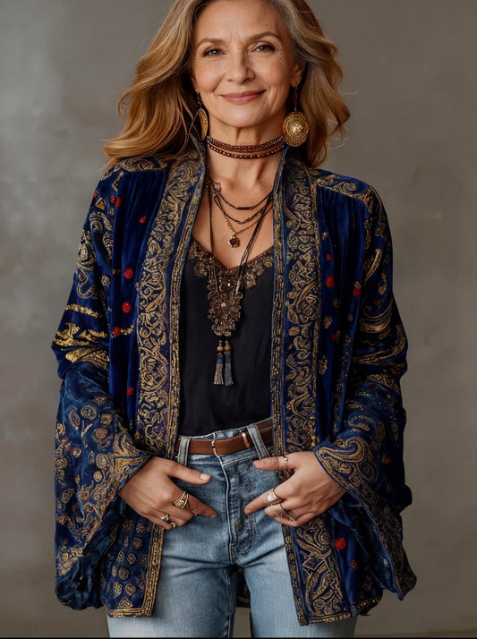 The Kirra™ | Premium Velvet-Touch Bohemian Kimono