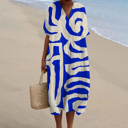 Ailani™ | Abstract Relaxed-Fit Dress