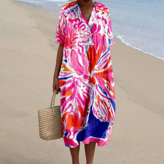 Amara™ | Vibrant Tie-Dye Dress