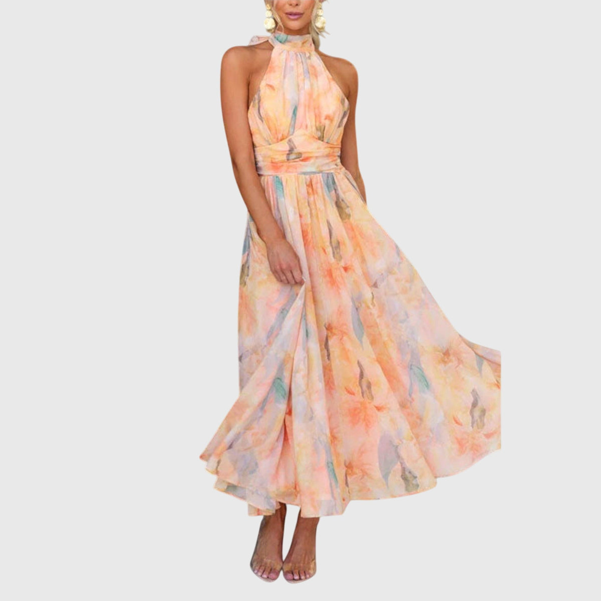 Clara | Halter Maxi Dress