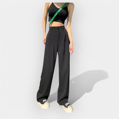 Korean-Inspired Wide-Leg Trousers