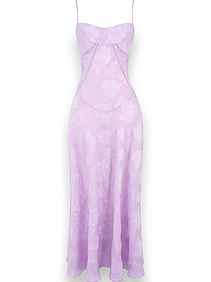 Amara Blossom White Floral Vintage Gown