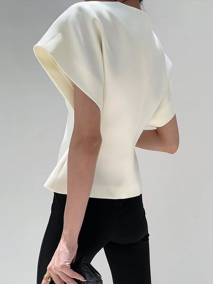Nora | V-Neck Button Blouse