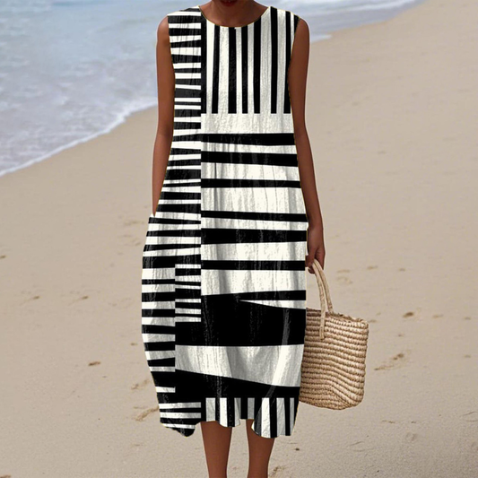 Nerida™ | Abstract Striped Dress