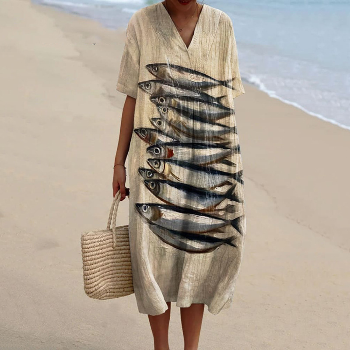 Kailea™ | Coastal Silverfish Dress