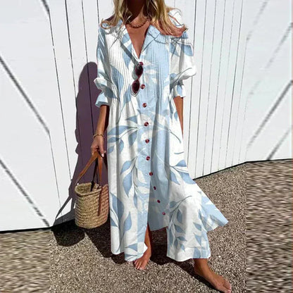 Alyssa™ Boho Puff Sleeve Maxi Dress