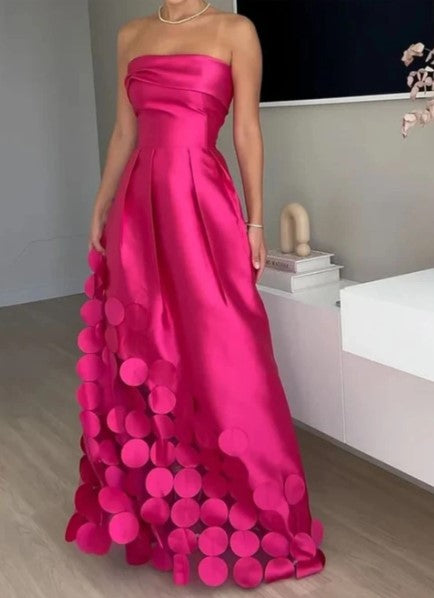 Marina Long Sheath Circle Dress