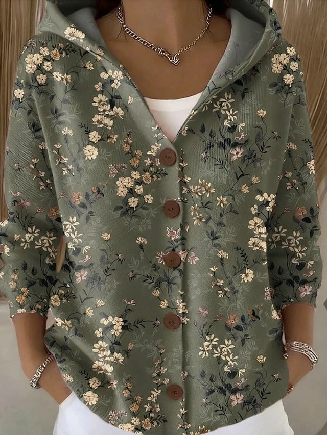 Ellen | Cozy Long Cardigan with Artistic Design