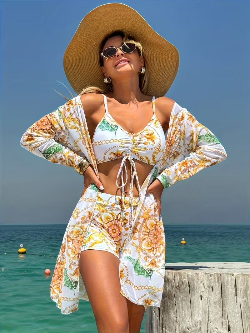 Susanna™ Printed 3-Piece bikini set