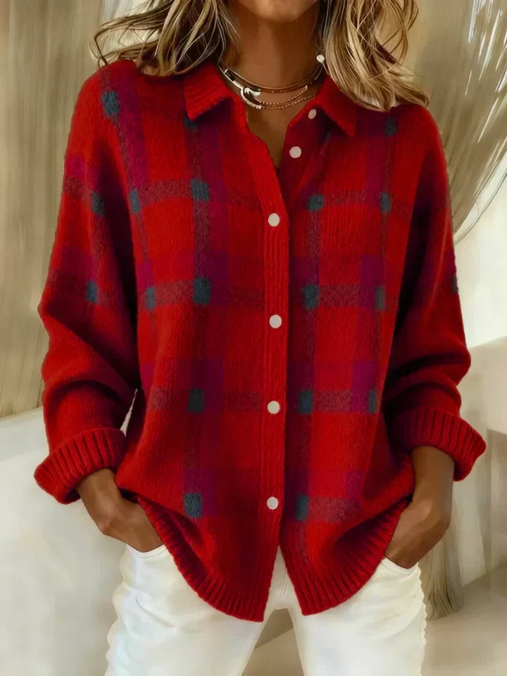Danique™ | Cloud-Soft Plaid Button-Up