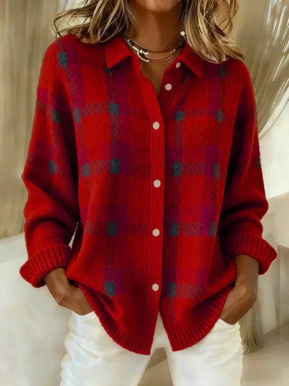 Danique™ | Cloud-Soft Plaid Button-Up