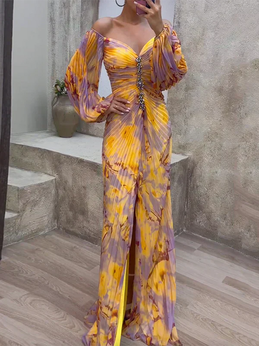 Selina Elegant V-Neck Dress