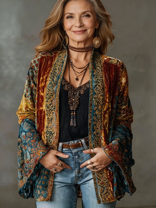 The Kirra™ | Premium Velvet-Touch Bohemian Kimono