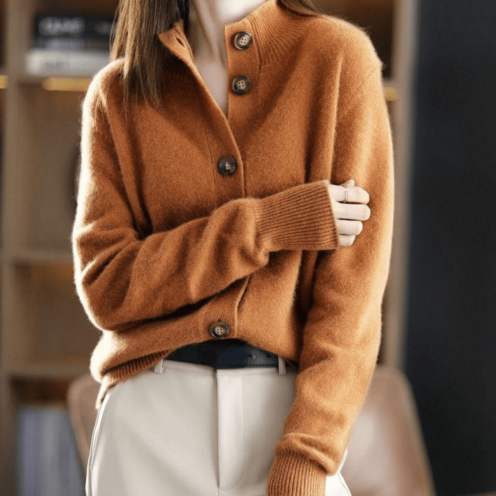 Anny™ - Luxurious Cashmere Knit Cardigan