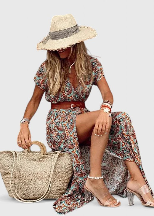 Clara | Stylish Boho Maxi Dress