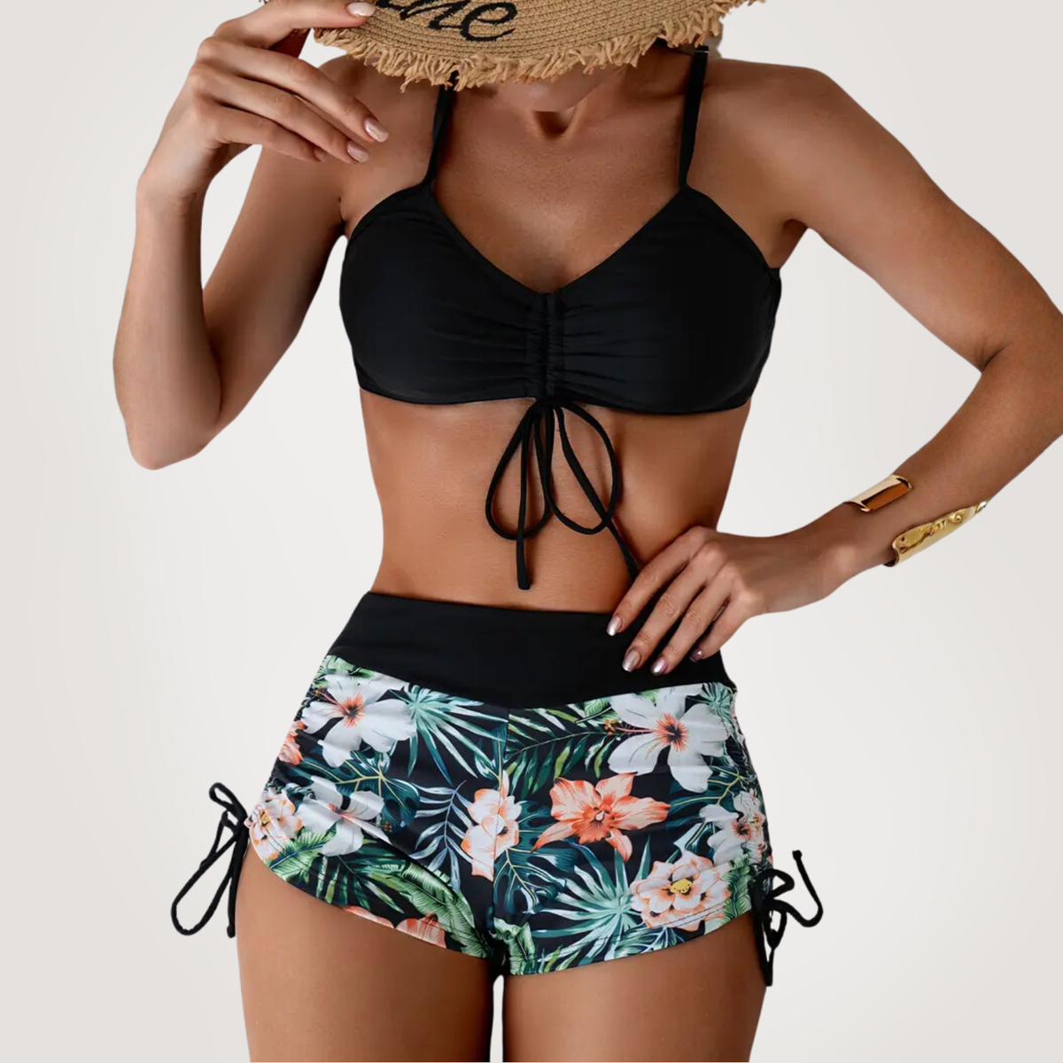 Charly™ Tropical print bikini set