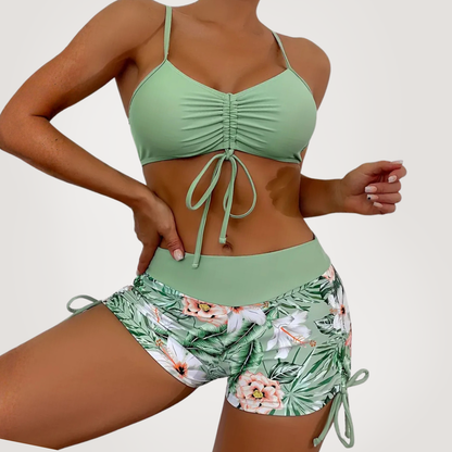 Charly™ Tropical print bikini set